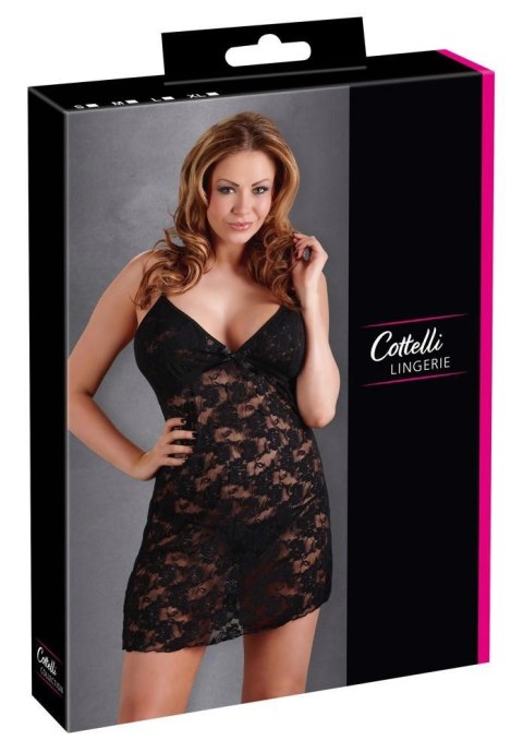 Cottelli - Koszulka i stringi - Chemise black L Cottelli - Koszulka i stringi - Chemise black L