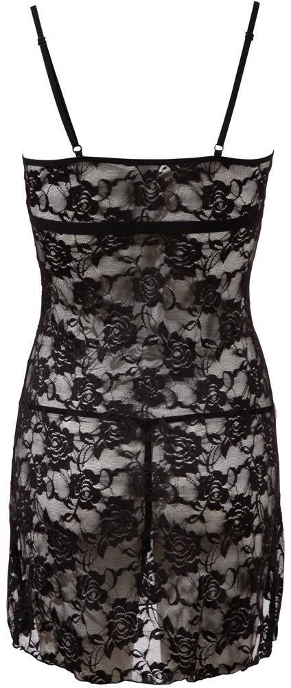 Cottelli - Koszulka i stringi - Chemise black M Cottelli - Koszulka i stringi - Chemise black M