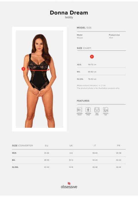 Obsessive - Donna Dream body otwarte XL/2XL Obsessive - Donna Dream body otwarte XL/2XL