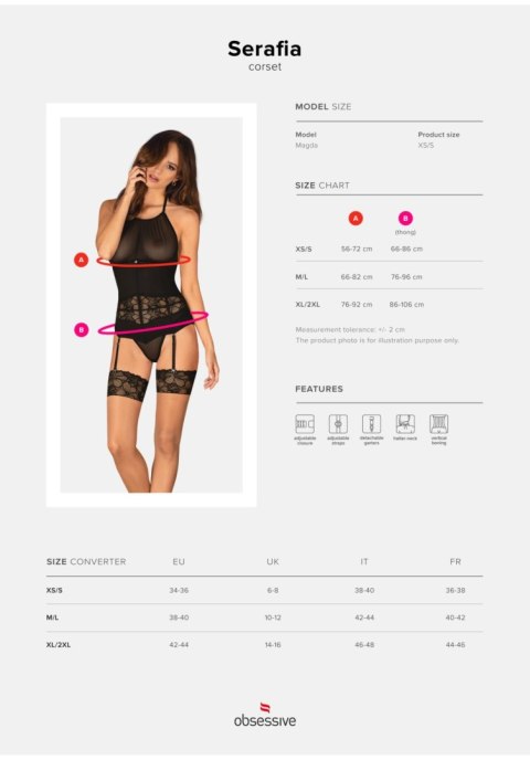 Obsessive - Serafia gorset XS/S Obsessive - Serafia gorset XS/S