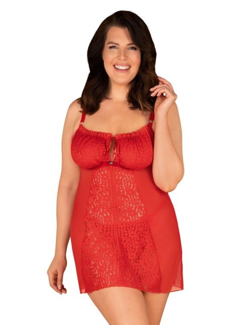 Obsessive - Blossmina koszulka i stringi 4XL/5XL Obsessive - Blossmina koszulka i stringi 4XL/5XL