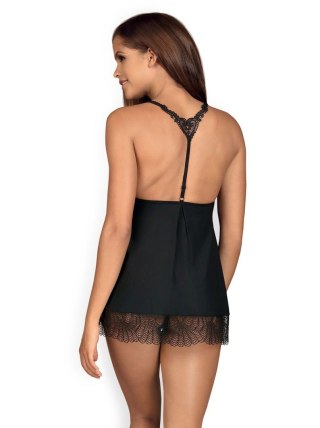 Obsessive - Chiccanta babydoll i stringi czarna L/XL