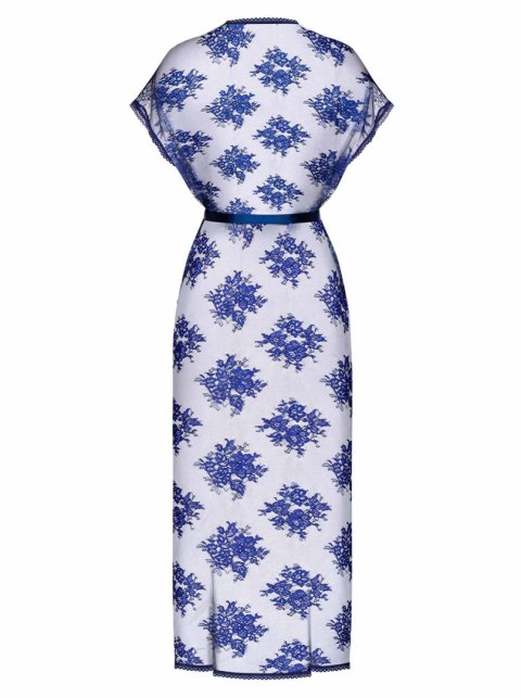 Obsessive - Flowlace peniuar niebieski S/M