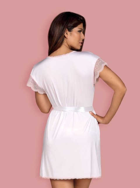 Obsessive - Girlly peniuar biały S/M Obsessive - Girlly peniuar biały S/M
