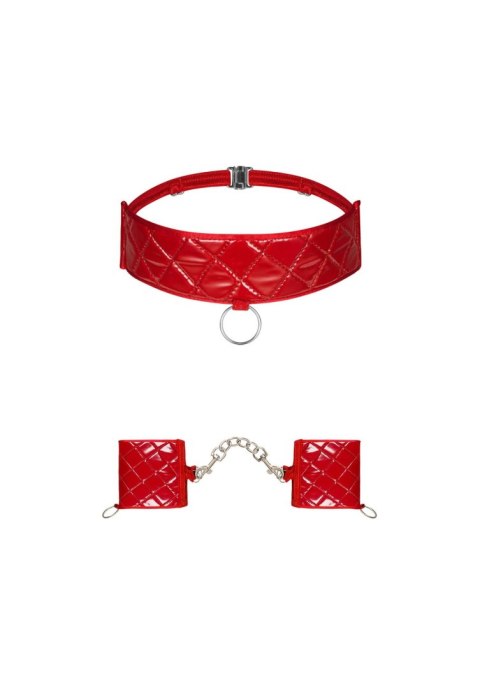 Obsessive - Hunteria kajdanki i choker O/S Obsessive - Hunteria kajdanki i choker O/S
