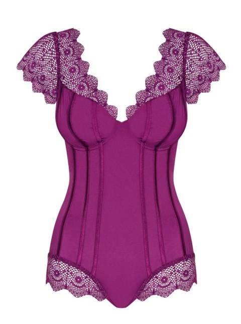 Obsessive - Moketta body fioletowe S/M Obsessive - Moketta body fioletowe S/M