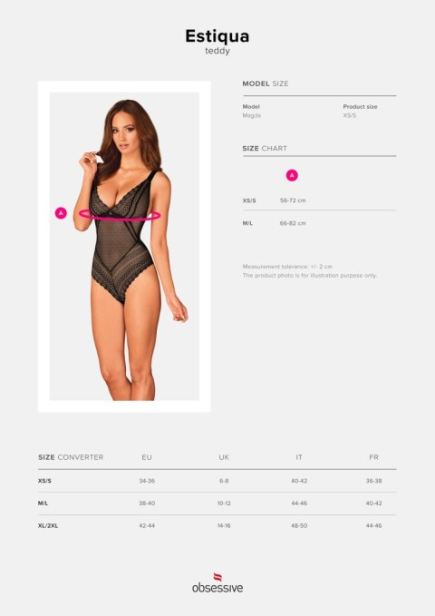 Obsessive - Estiqua body XS/S Obsessive - Estiqua body XS/S