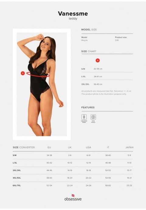Obsessive - Vanessme body L/XL Obsessive - Vanessme body L/XL