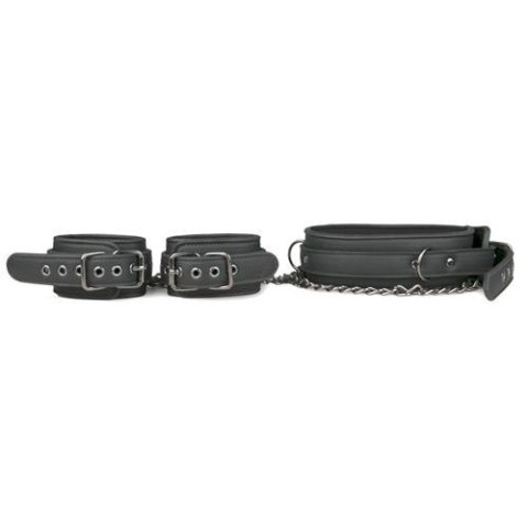 Kajdanki-Leather Collar With Handcuffs Kajdanki-Leather Collar With Handcuffs