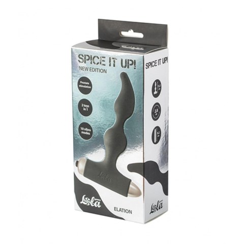 Vibrating Anal Plug Spice it up New Edition Elation Black Vibrating Anal Plug Spice it up New Edition Elation Black