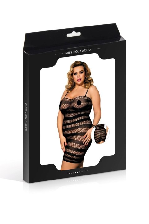 Sukienka - DRESS H31021P BLACK XL (Size: XL) Sukienka - DRESS H31021P BLACK XL (Size: XL)