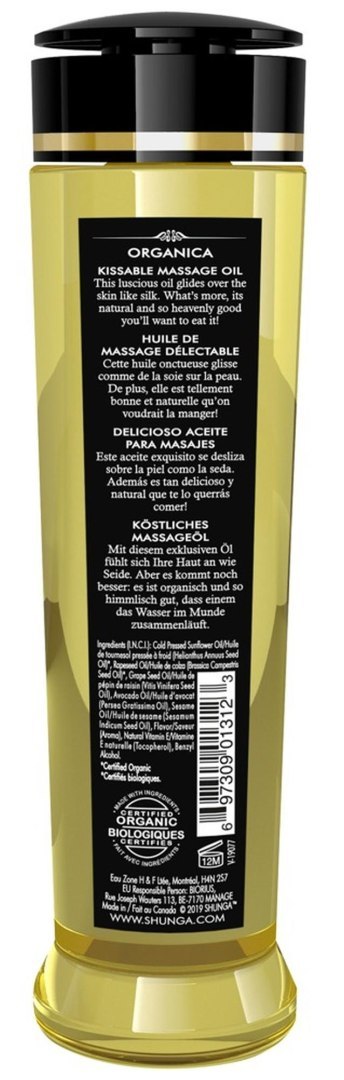 Shunga - Olejek do masażu - Massage Oil Organica ALMOND SWEETNESS 240 ml Shunga - Olejek do masażu - Massage Oil Organica ALMOND SWEETNESS 240 ml