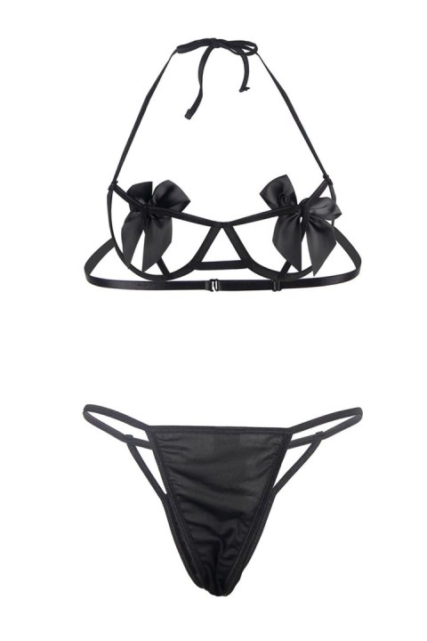 Komplet - SET 2 PCS BLACK BOWS TU (Size: TU)