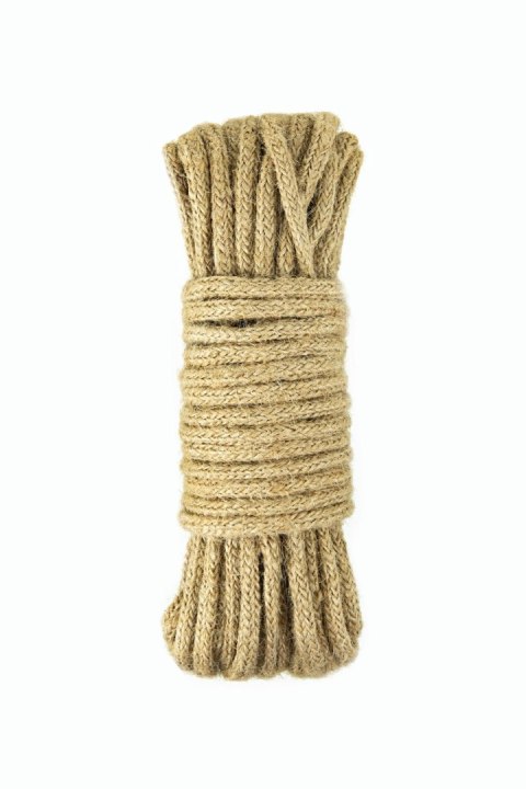 SM BONDAGE HEMP ROPE 10M (Size: M) SM BONDAGE HEMP ROPE 10M (Size: M)