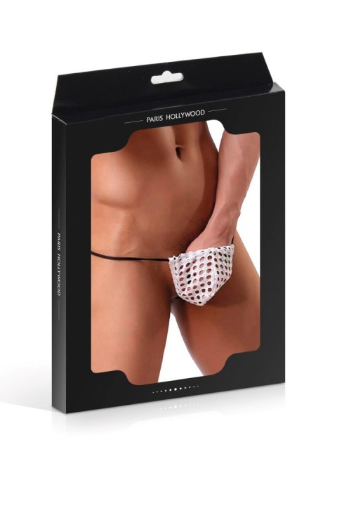Stringi męskie - STG MEN MP051 WHITE TU (Size: TU) Stringi męskie - STG MEN MP051 WHITE TU (Size: TU)
