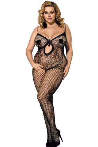 Bodystocking - SUIT H31041P BLACK XL (Size: XL)