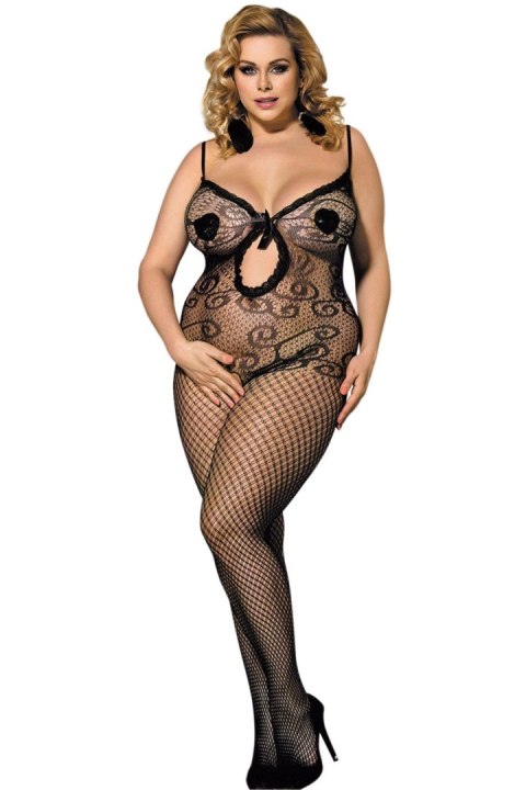 Bodystocking - SUIT H31041P BLACK XL (Size: XL) Bodystocking - SUIT H31041P BLACK XL (Size: XL)