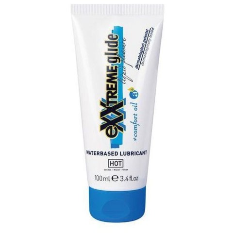 Hot - Lubrykant na bazie wody - EXXtreme Glide - waterbased lubricant + comfort oil a+ 100 ml Hot - Lubrykant na bazie wody - EXXtreme Glide - waterbased lubricant + comfort oil a+ 100 ml