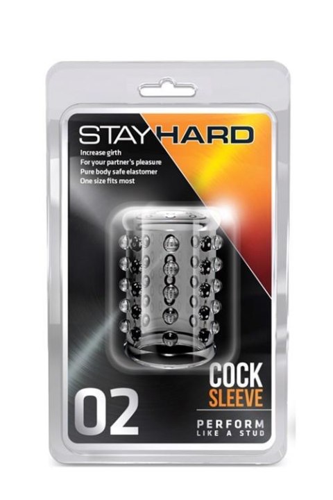 STAY HARD COCK SLEEVE 02 CLEAR STAY HARD COCK SLEEVE 02 CLEAR