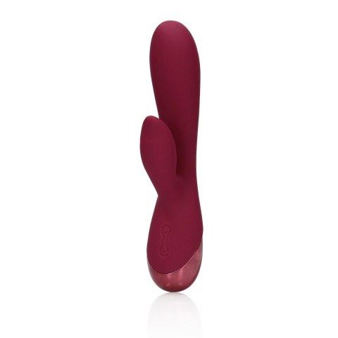 Smooth Silicone Rabbit Vibrator - Dark Cherry Smooth Silicone Rabbit Vibrator - Dark Cherry