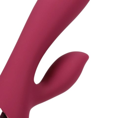Smooth Silicone Rabbit Vibrator - Dark Cherry Smooth Silicone Rabbit Vibrator - Dark Cherry