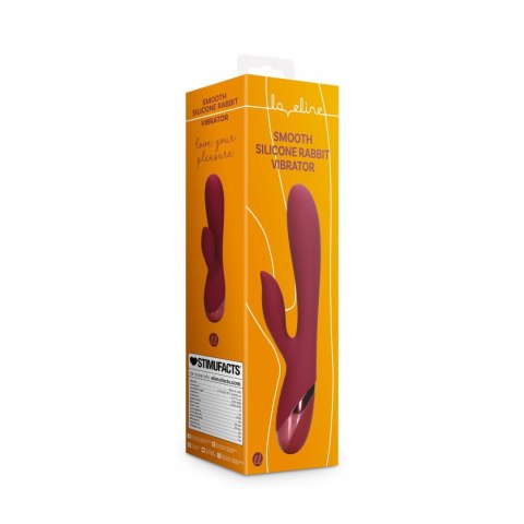 Smooth Silicone Rabbit Vibrator - Dark Cherry Smooth Silicone Rabbit Vibrator - Dark Cherry