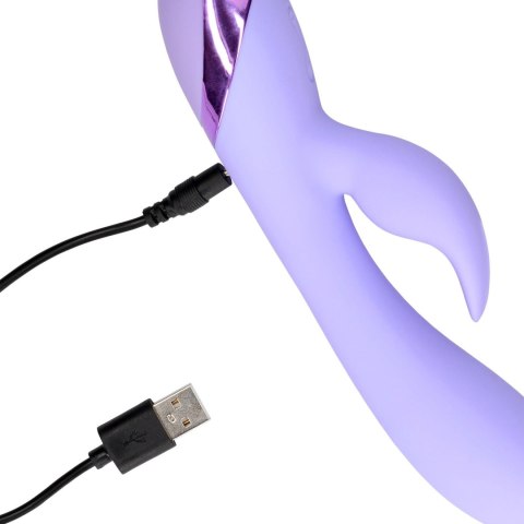 Smooth Silicone Rabbit Vibrator - Digital Lavender Smooth Silicone Rabbit Vibrator - Digital Lavender