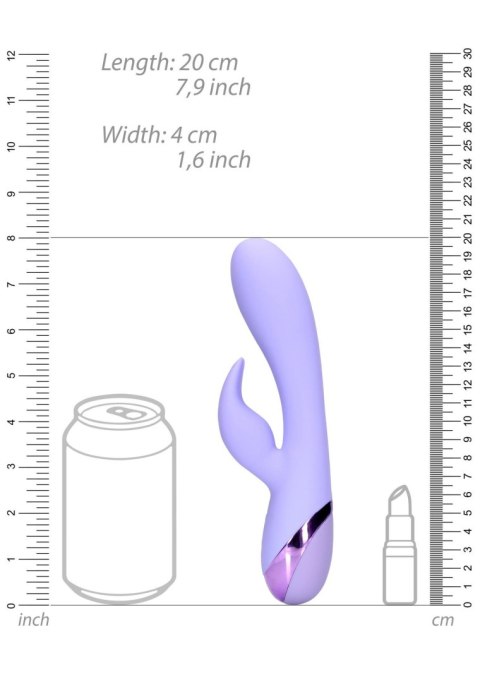 Smooth Silicone Rabbit Vibrator - Digital Lavender Smooth Silicone Rabbit Vibrator - Digital Lavender