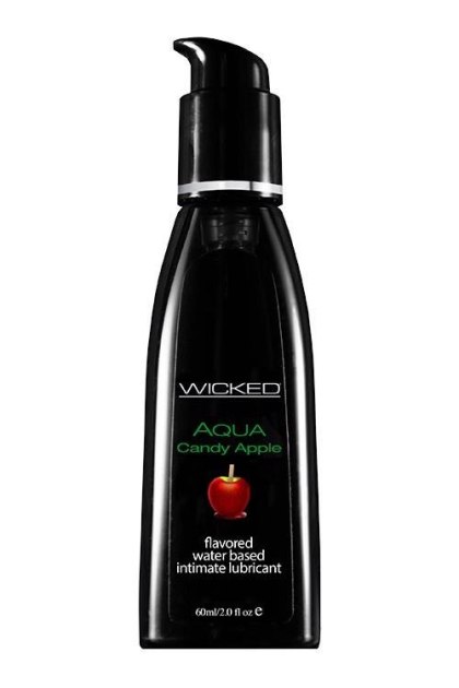 WICKED - Lubrykant smakowy na bazie wody - AQUA CANDY APPLE FLAVORED 60ML