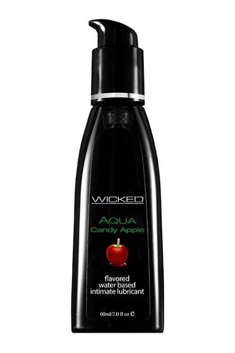WICKED - Lubrykant smakowy na bazie wody - AQUA CANDY APPLE FLAVORED 60ML WICKED - Lubrykant smakowy na bazie wody - AQUA CANDY APPLE FLAVORED 60ML