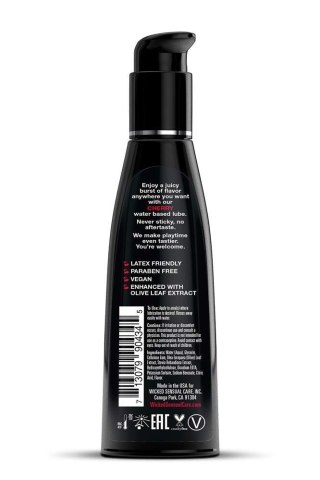 WICKED - Lubrykant smakowy na bazie wody - AQUA CHERRY FLAVORED 120ML