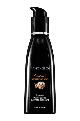 WICKED - Lubrykant smakowy na bazie wody - AQUA CINNAMON BUN FLAVORED 60ML