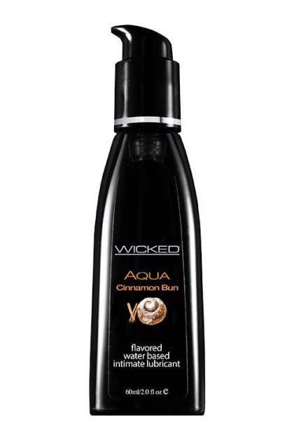 WICKED - Lubrykant smakowy na bazie wody - AQUA CINNAMON BUN FLAVORED 60ML