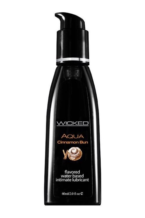 WICKED - Lubrykant smakowy na bazie wody - AQUA CINNAMON BUN FLAVORED 60ML WICKED - Lubrykant smakowy na bazie wody - AQUA CINNAMON BUN FLAVORED 60ML