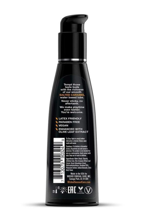 WICKED - Lubrykant smakowy na bazie wody - AQUA SALTED CARAMEL FLAVORED 120 ml WICKED - Lubrykant smakowy na bazie wody - AQUA SALTED CARAMEL FLAVORED 120 ml