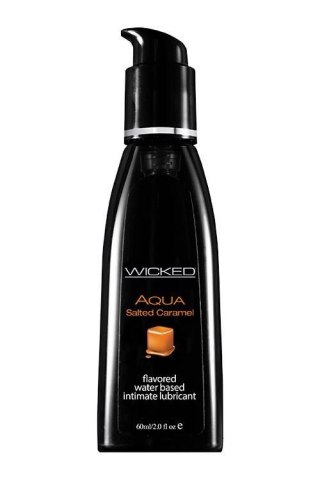 WICKED - Lubrykant smakowy na bazie wody - AQUA SALTED CARAMEL FLAVORED 60ML