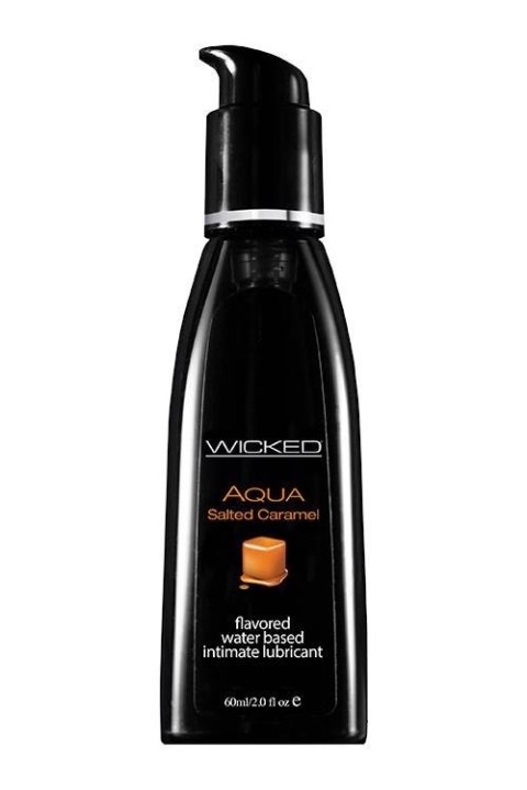 WICKED - Lubrykant smakowy na bazie wody - AQUA SALTED CARAMEL FLAVORED 60ML WICKED - Lubrykant smakowy na bazie wody - AQUA SALTED CARAMEL FLAVORED 60ML