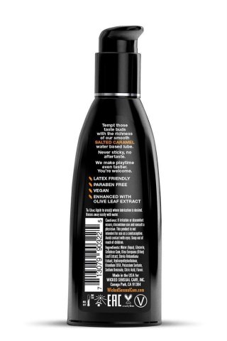 WICKED - Lubrykant smakowy na bazie wody - AQUA SALTED CARAMEL FLAVORED 60ML