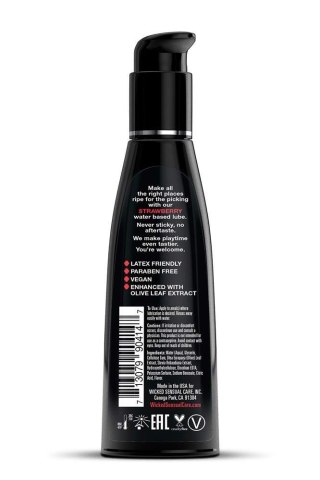 WICKED - Lubrykant smakowy na bazie wody - AQUA STRAWBERRY FLAVORED 120ML