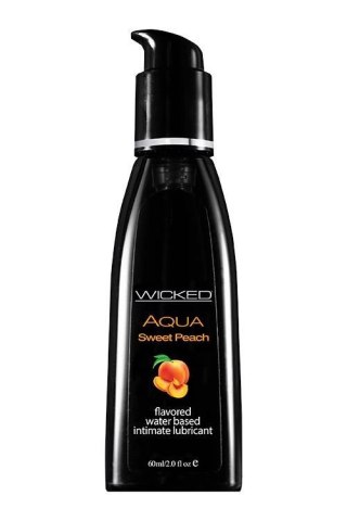 WICKED - Lubrykant smakowy na bazie wody - AQUA SWEET PEACH FLAVORED 60ML