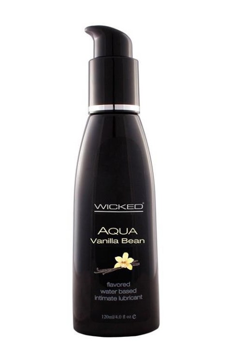 WICKED - Lubrykant smakowy na bazie wody - AQUA VANILLA BEAN FLAVORED 120 ml WICKED - Lubrykant smakowy na bazie wody - AQUA VANILLA BEAN FLAVORED 120 ml