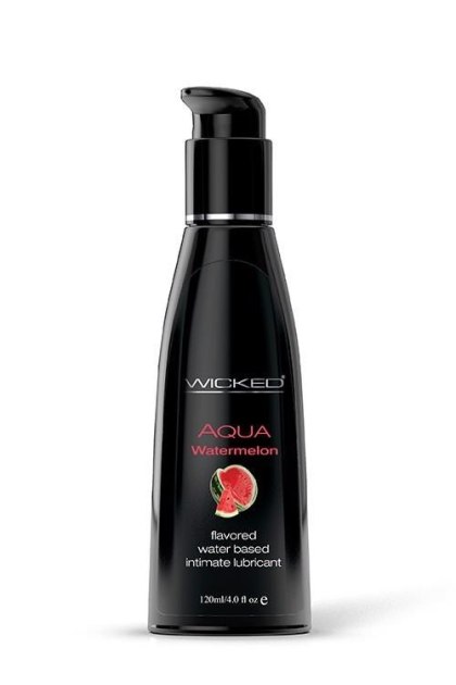 WICKED - Lubrykant smakowy na bazie wody - AQUA WATERMELON FLAVORED 120ML