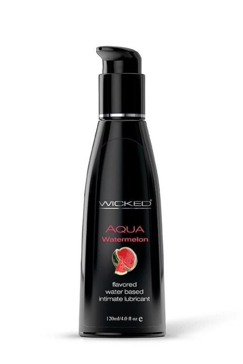 WICKED - Lubrykant smakowy na bazie wody - AQUA WATERMELON FLAVORED 120ML WICKED - Lubrykant smakowy na bazie wody - AQUA WATERMELON FLAVORED 120ML