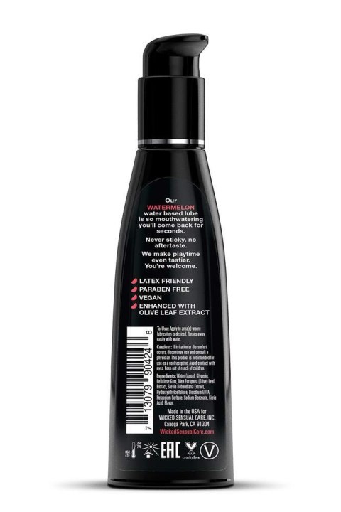 WICKED - Lubrykant smakowy na bazie wody - AQUA WATERMELON FLAVORED 120ML WICKED - Lubrykant smakowy na bazie wody - AQUA WATERMELON FLAVORED 120ML