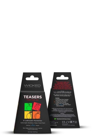 WICKED - Zestaw żeli 9 sztuk po 3 ml - TEASERS FRESH FRUIT MIX 10x3ML