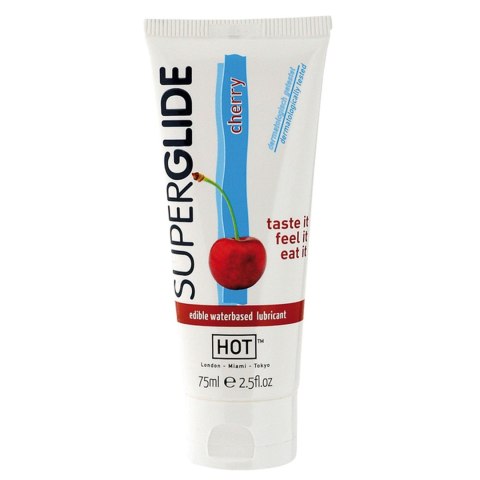 HOT - Żel smakowy - Superglide CHERRY- 75ml edible lubricant waterbased - HOT - Żel smakowy - Superglide CHERRY- 75ml edible lubricant waterbased -