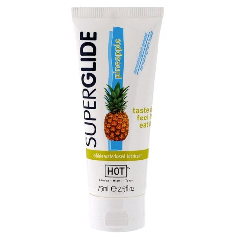 HOT - Żel smakowy - Superglide PINEAPPLE- 75ml edible lubricant waterbased HOT - Żel smakowy - Superglide PINEAPPLE- 75ml edible lubricant waterbased