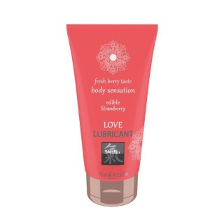 Hot - Żel smakowy - SHIATSU Love lubricant edible STRAWBERRY 75 ml