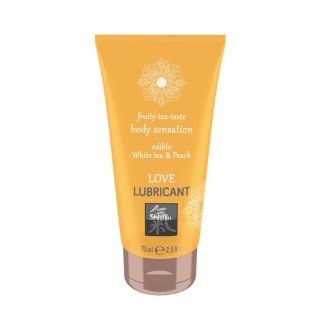 Hot - Żel smakowy - SHIATSU Love lubricant edible White tea & Peach 75 ml