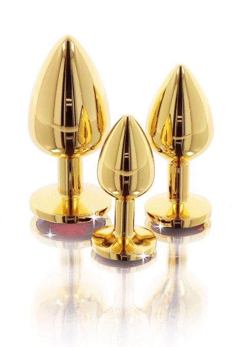 Butt Plug With Diamond Jewel L Gold Butt Plug With Diamond Jewel L Gold